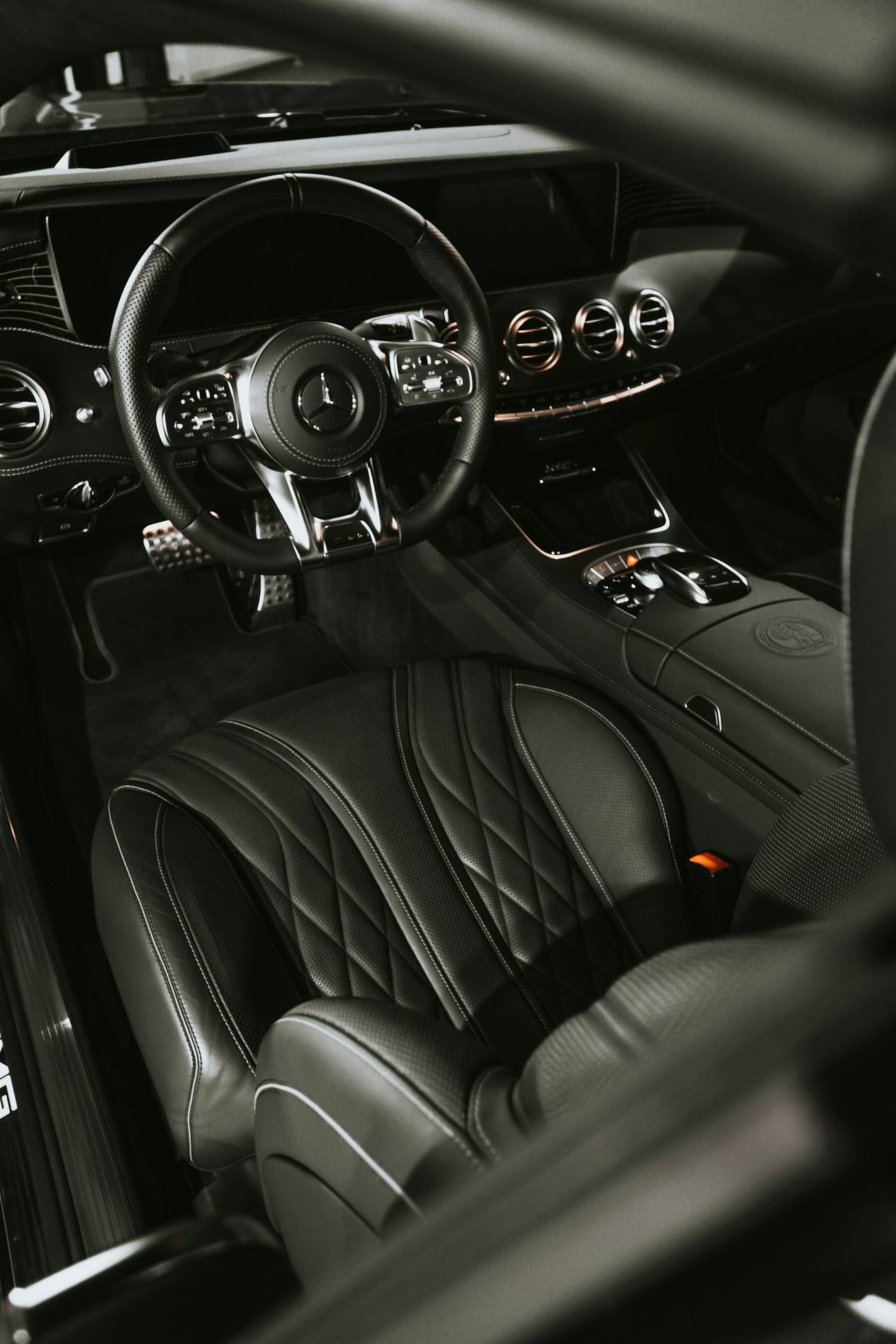 Detailed leather interior