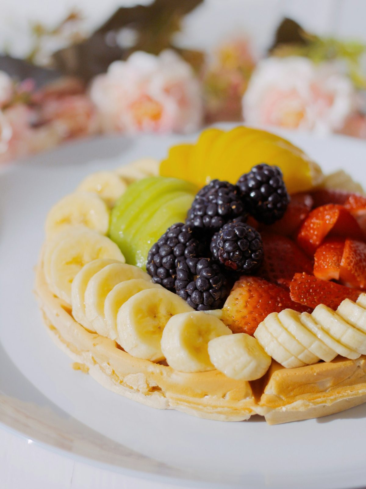 Crêpe with strawberries