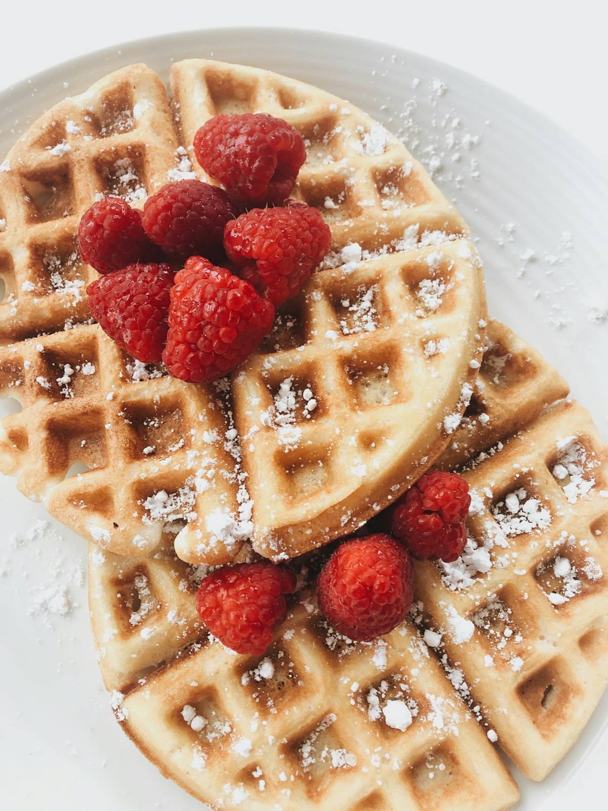 Waffles with berries