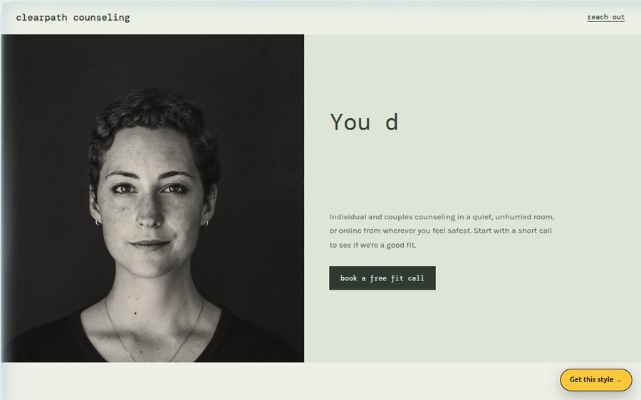 Clearpath Counseling sample website
