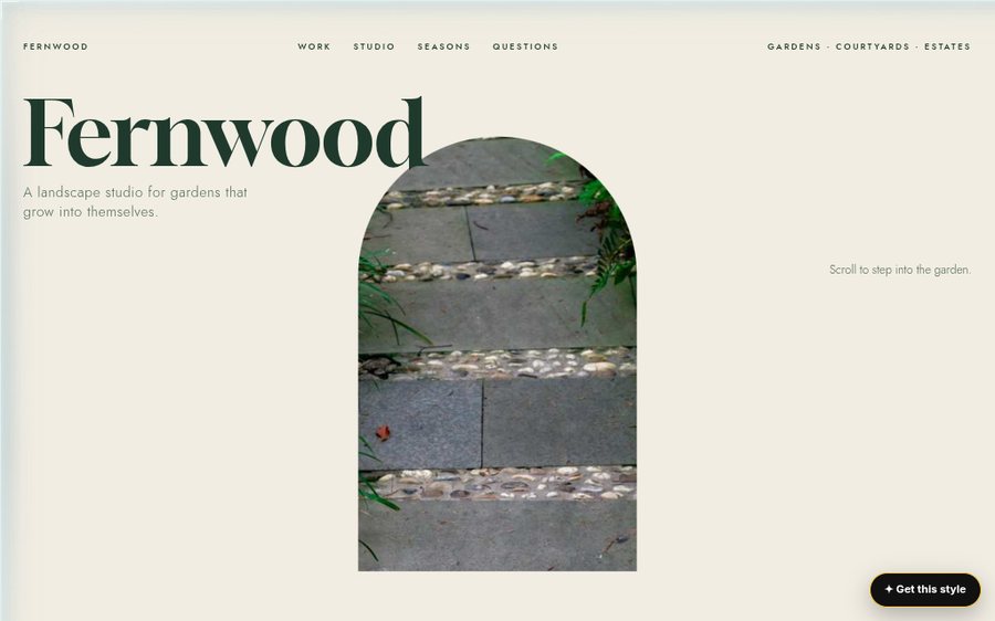 Fernwood Landscape Studio sample website