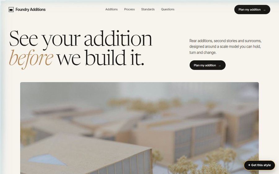 Foundry Additions sample website