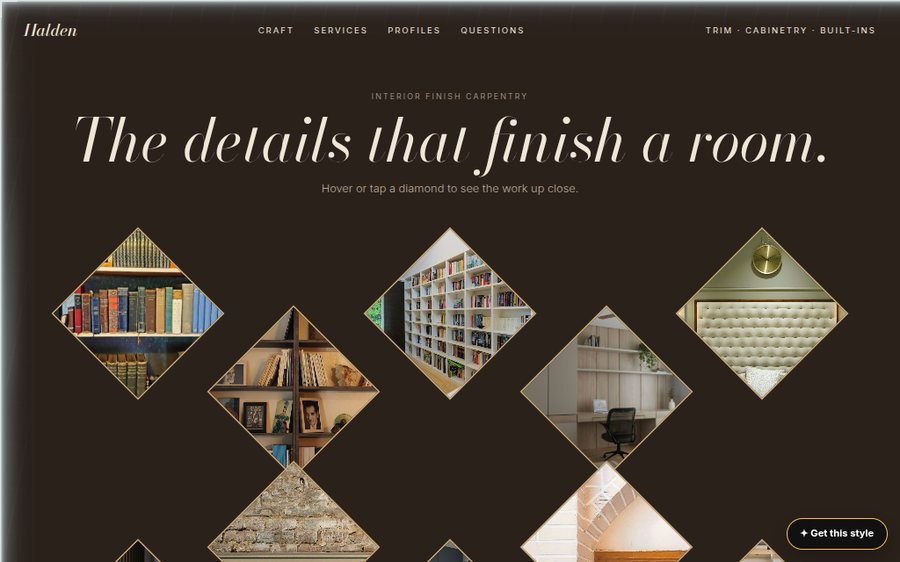 Halden Interior Finishes sample website