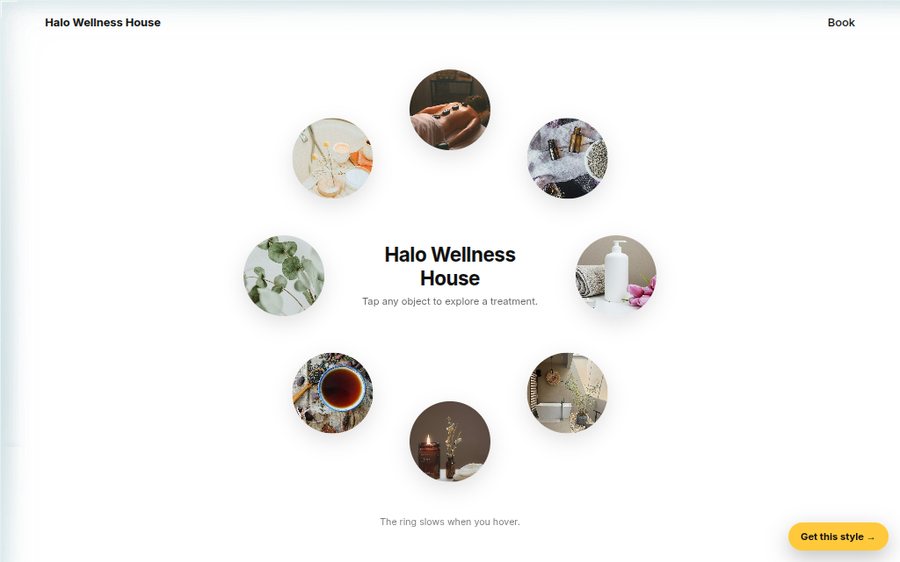 Halo Wellness House sample website