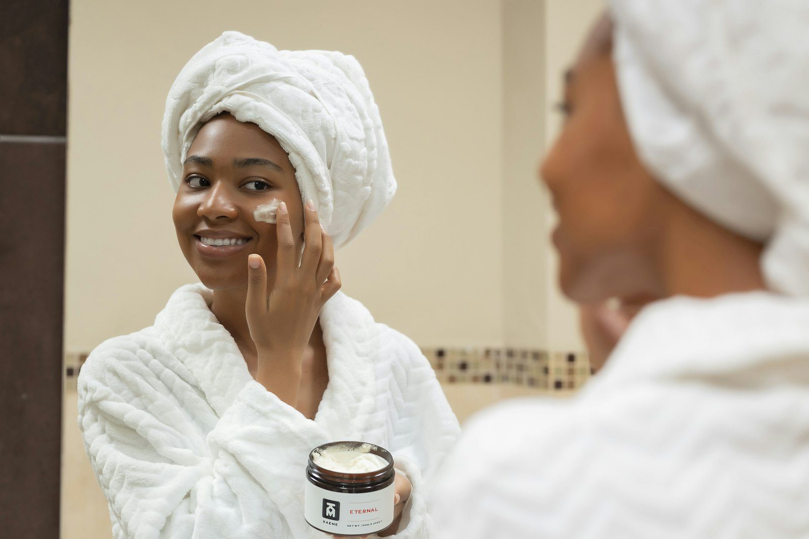 Relaxed client with smooth skin