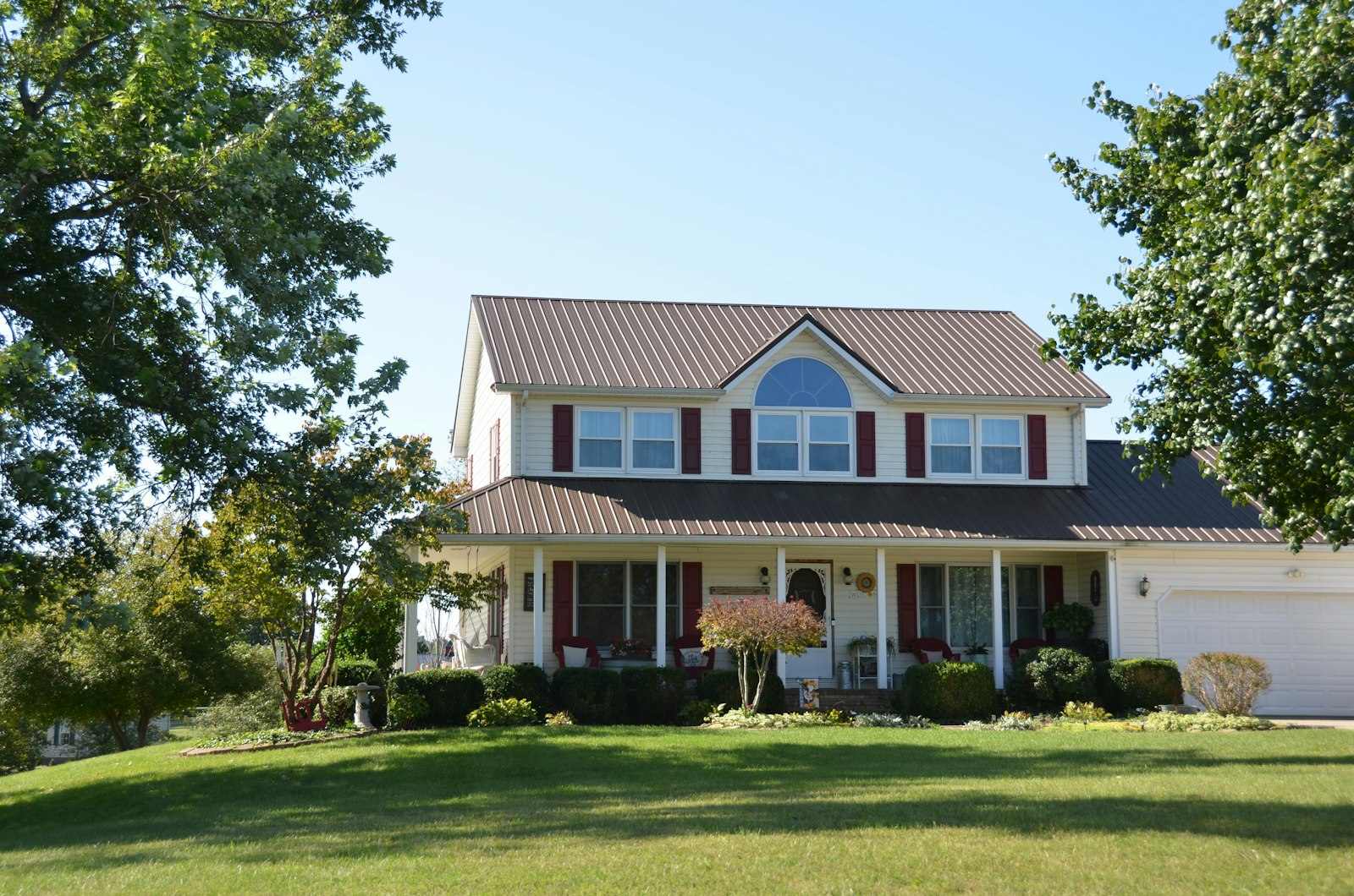 Two-story family home with porch