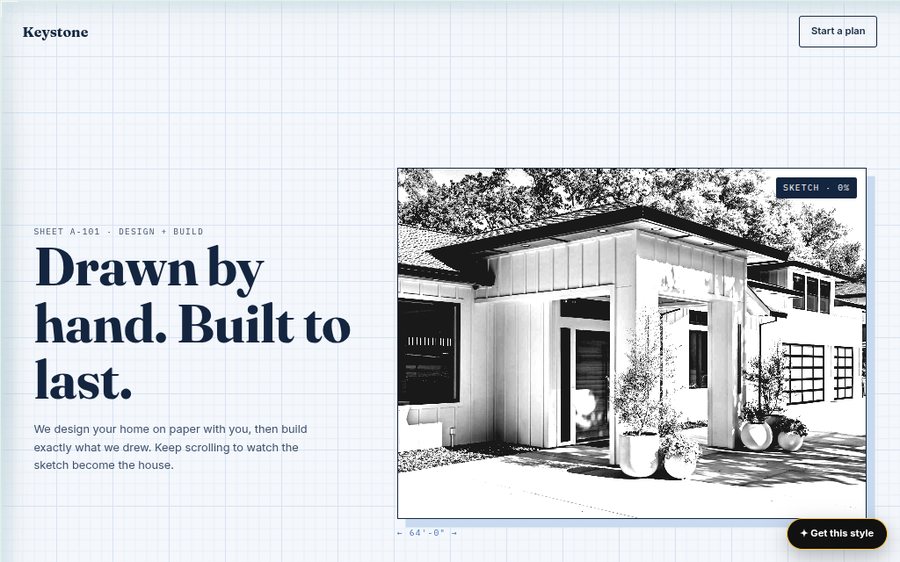 Keystone Custom Builders sample website