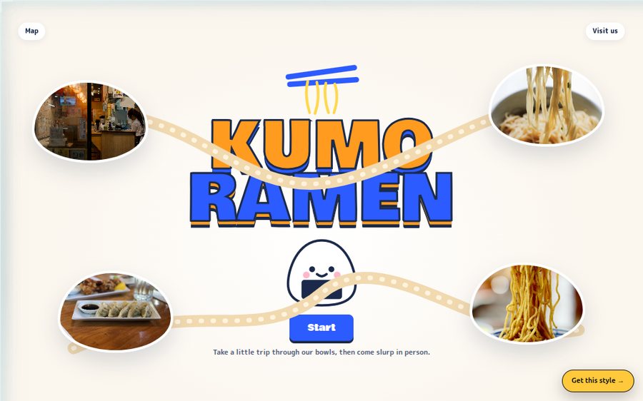 Kumo Ramen Bar sample website