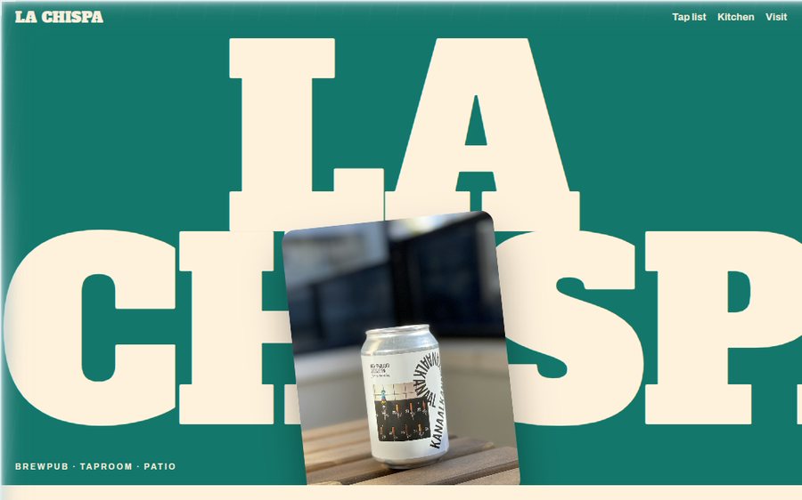 La Chispa Taproom sample website