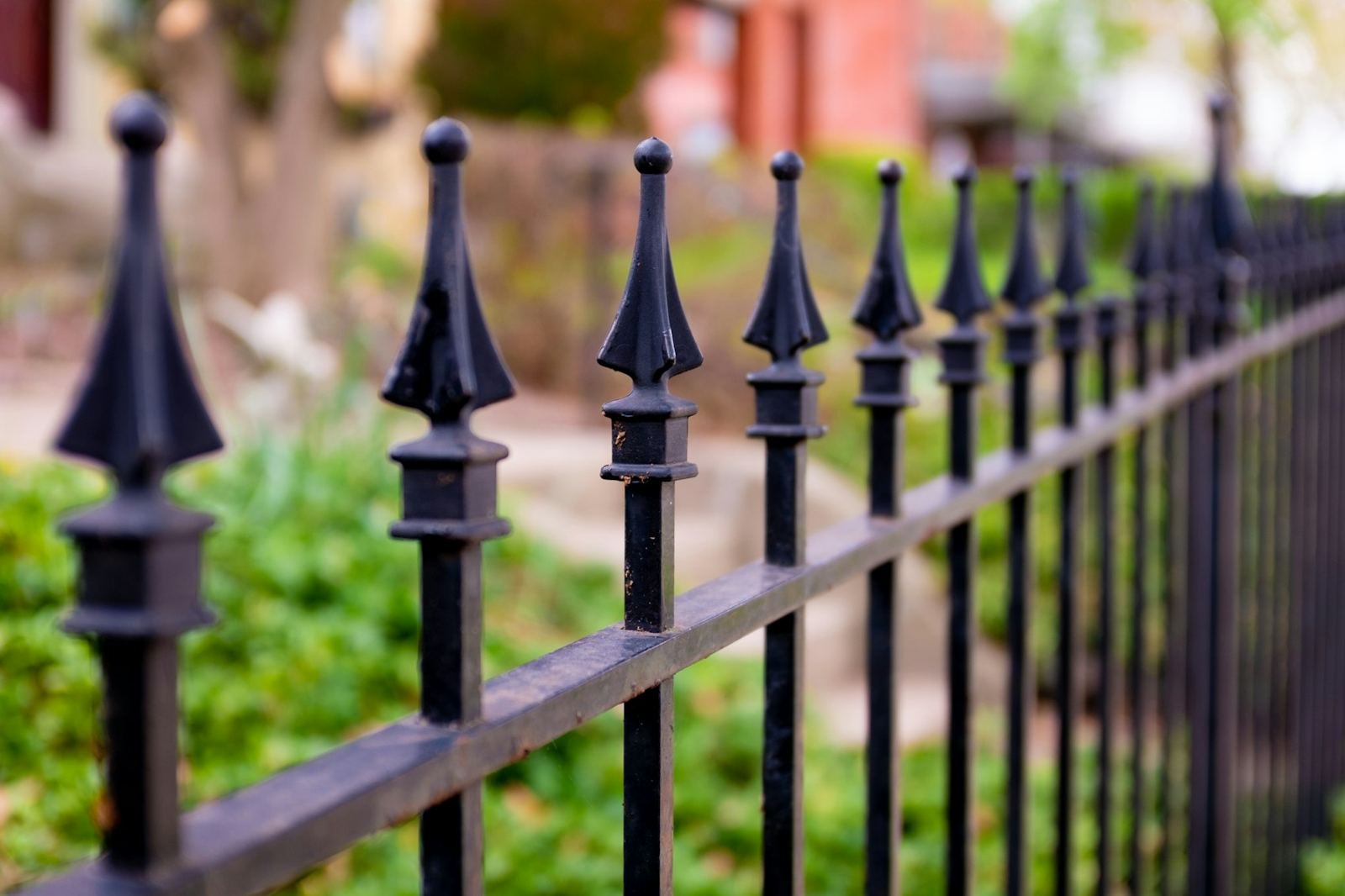 Ornamental iron fence
