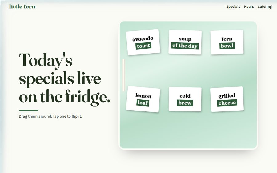 Little Fern Café sample website