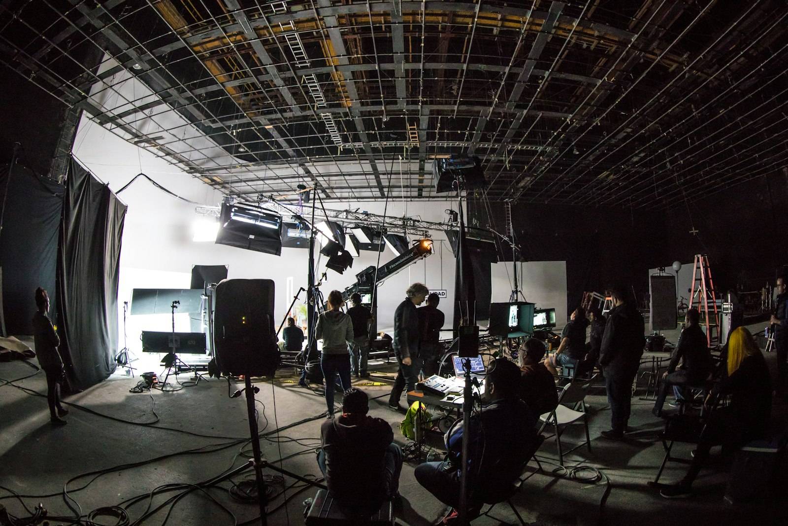 Studio shoot with lighting