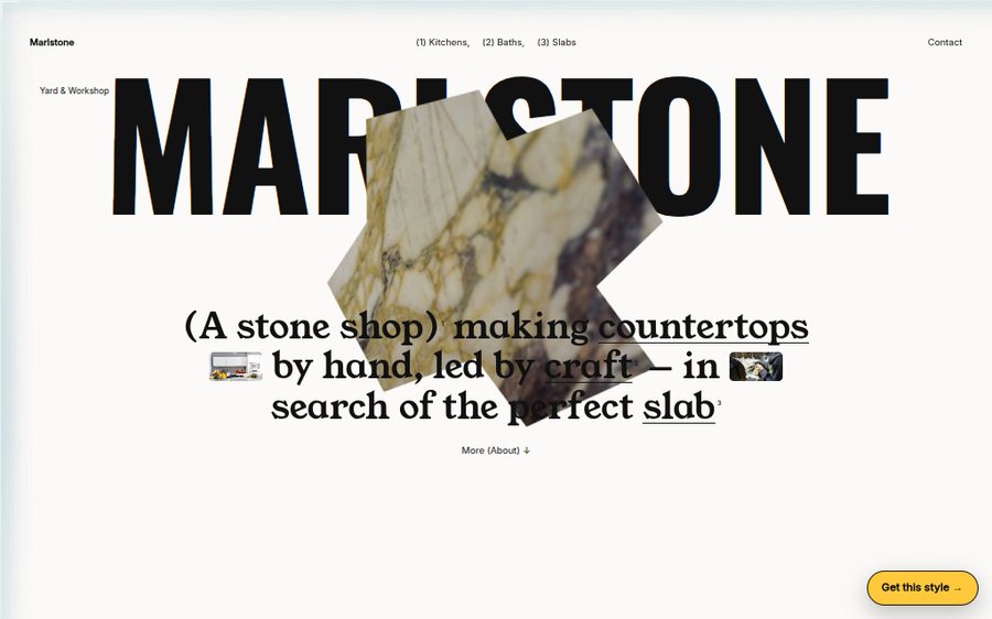 Marlstone Countertops sample website