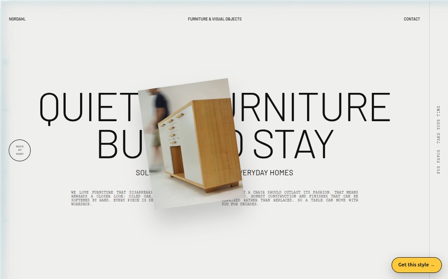 Nordahl Furniture sample website