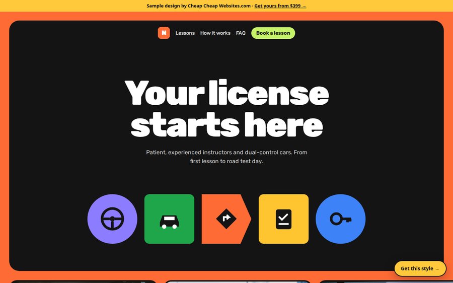 Northpoint Driving School sample website