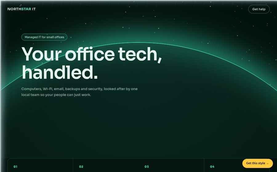 Northstar IT Services sample website