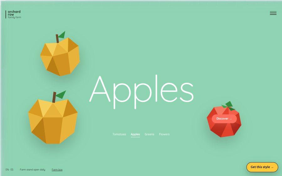 Orchard Row Farm sample website