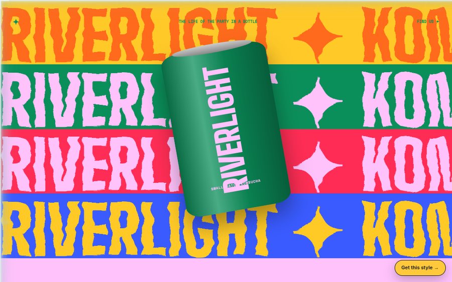 Riverlight Kombucha Co. sample website