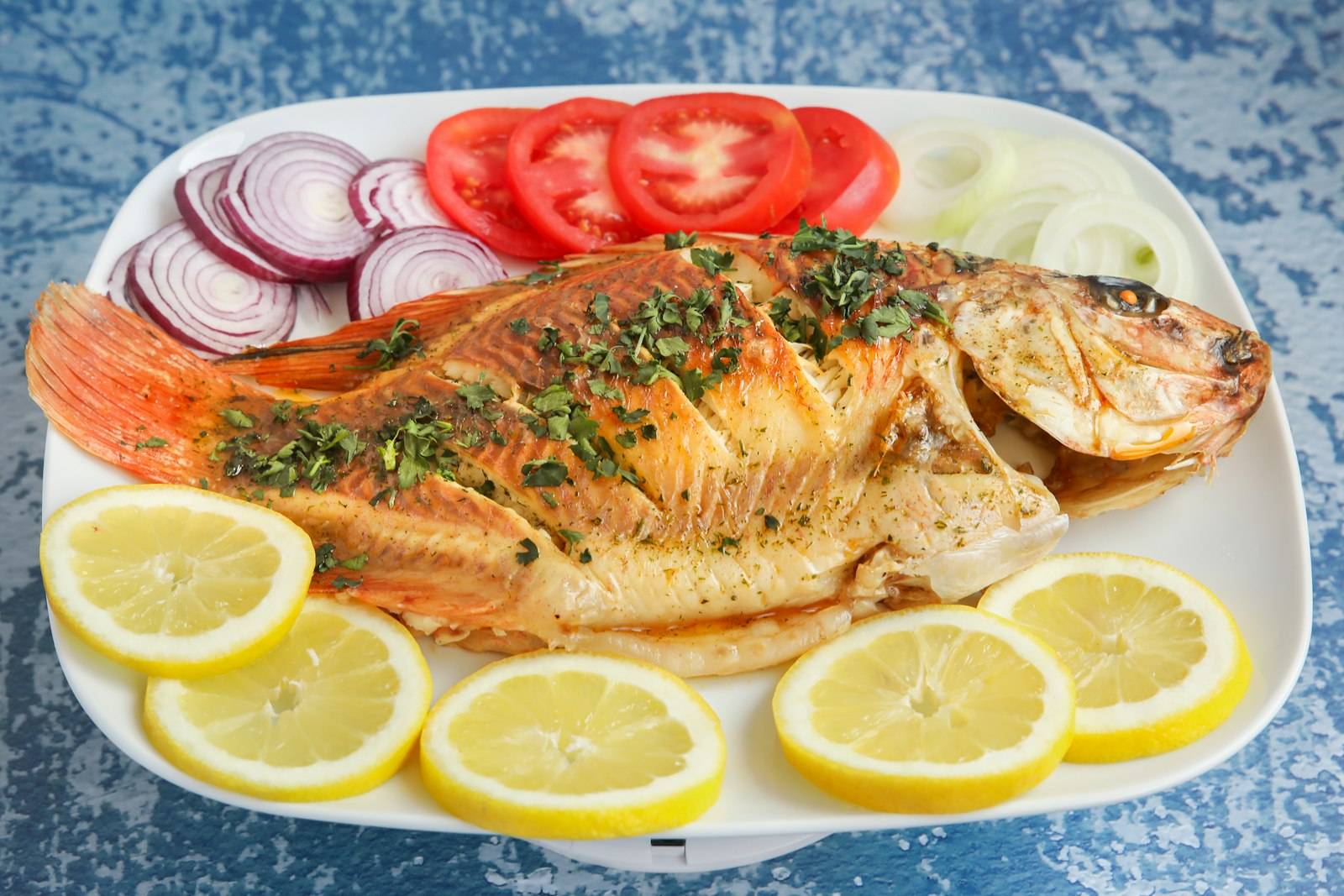 Grilled whole fish