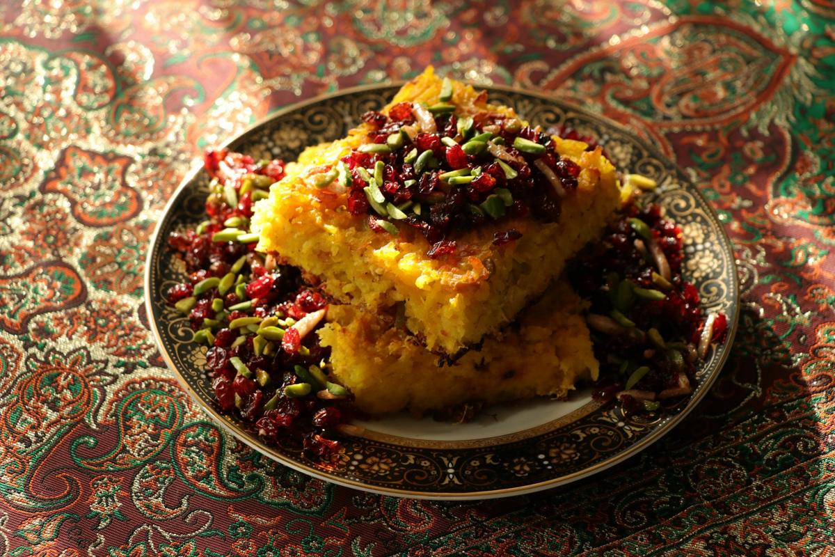 Tahdig with barberries
