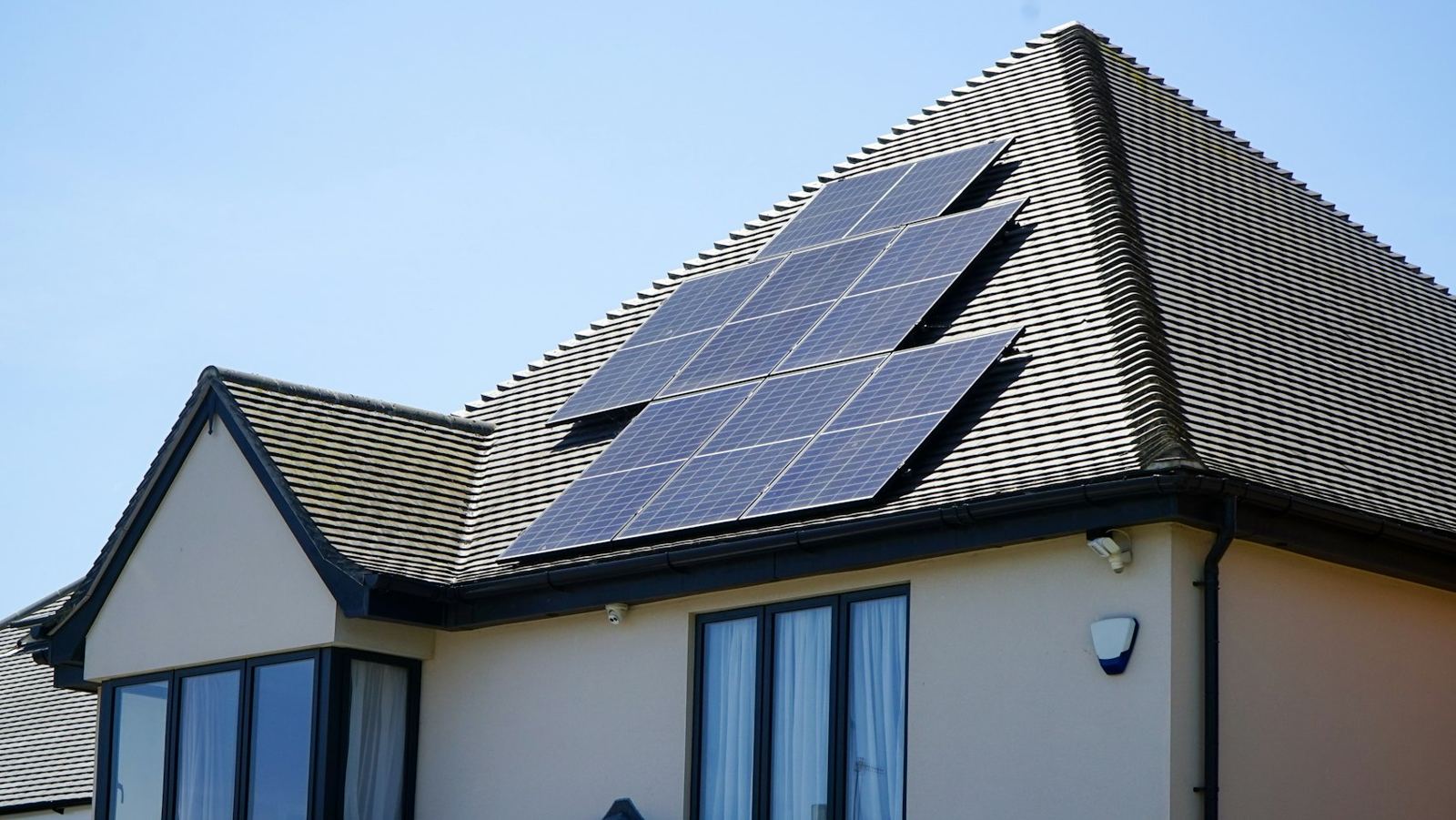 House with solar panels