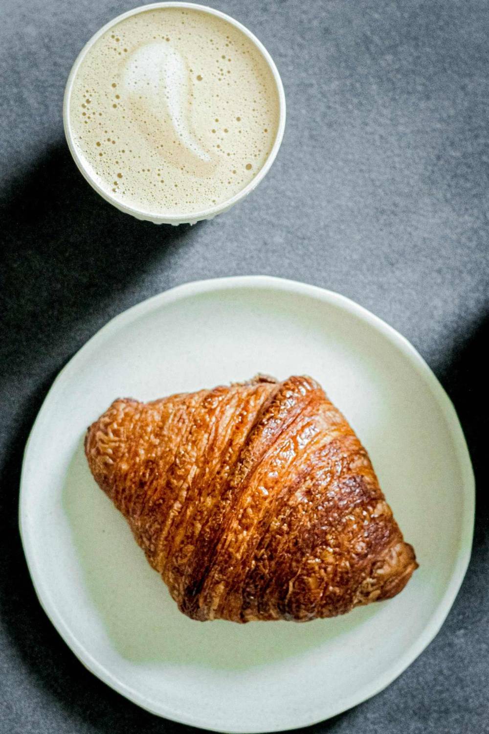 Croissant with coffee