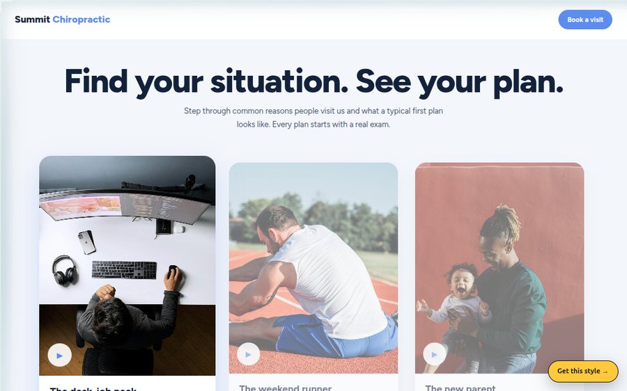 Summit Chiropractic sample website