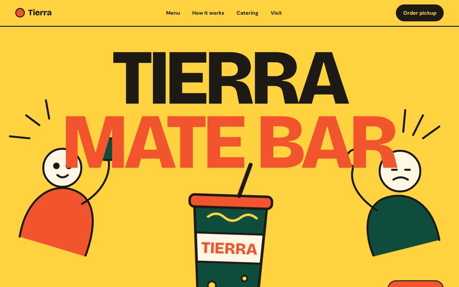 Tierra Mate Bar sample website