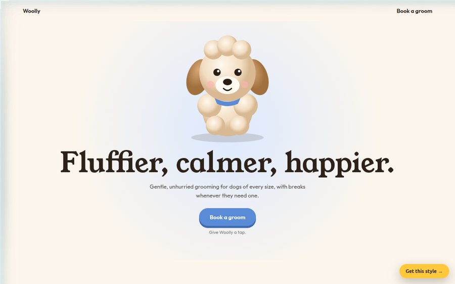 Woolly Pet Grooming sample website
